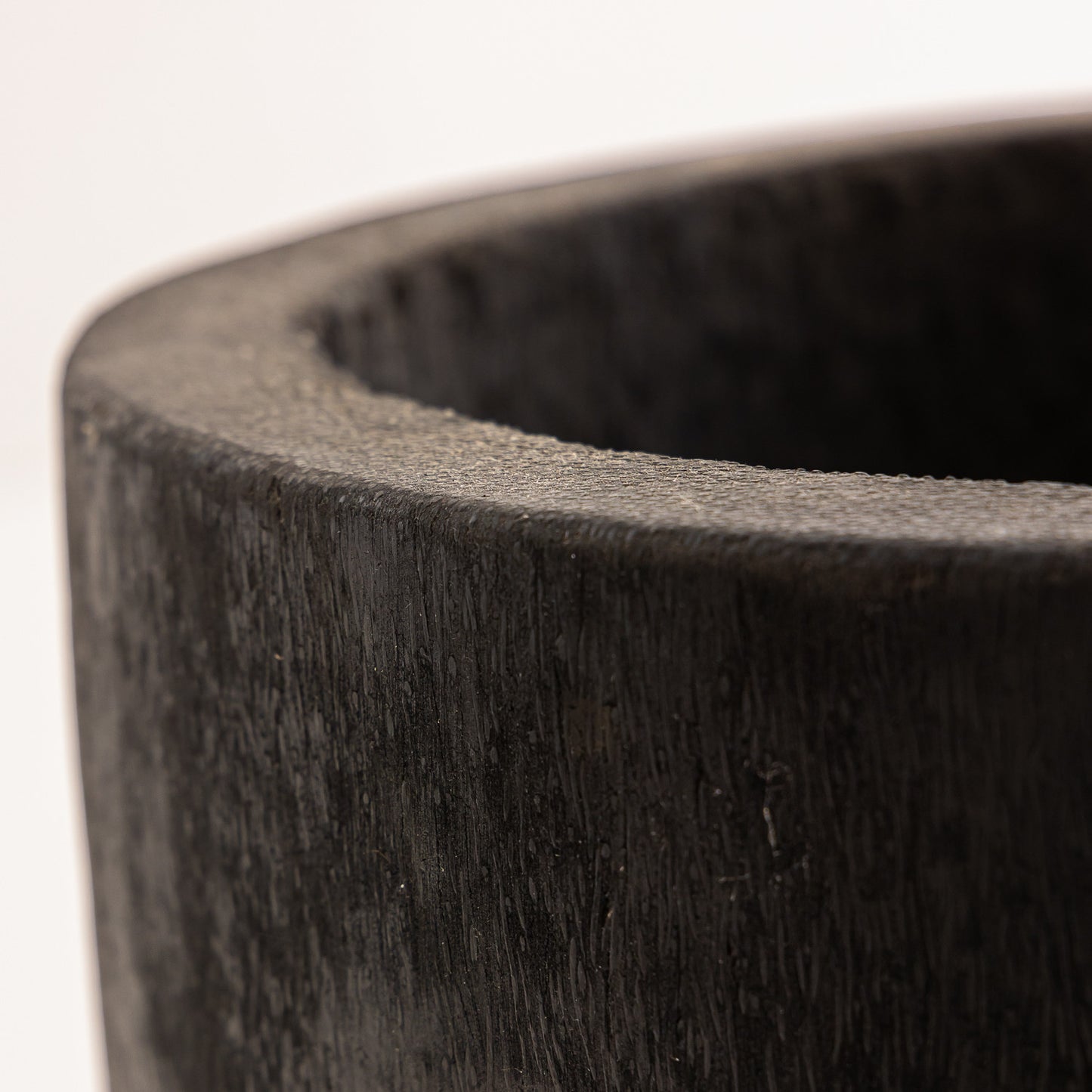 Cache-pot cocotier noir