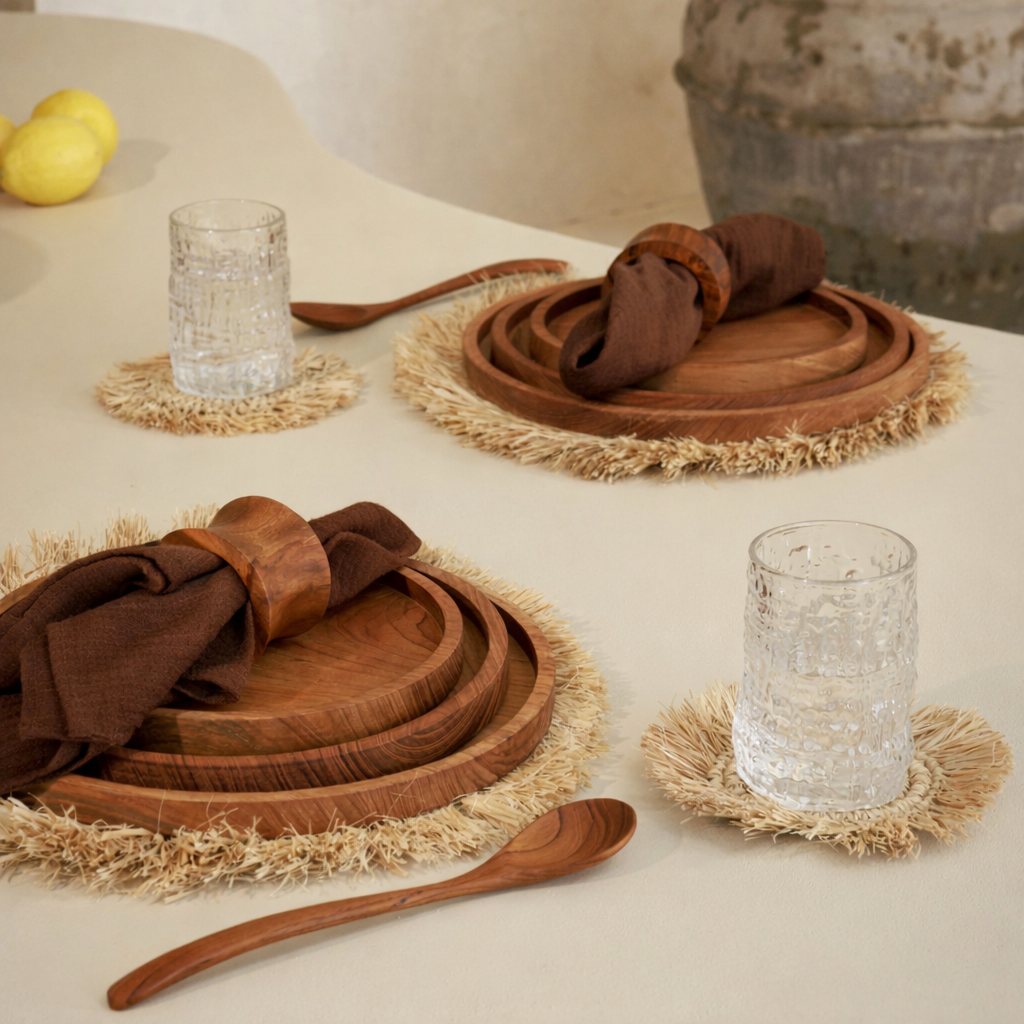 Serviette de table - marron