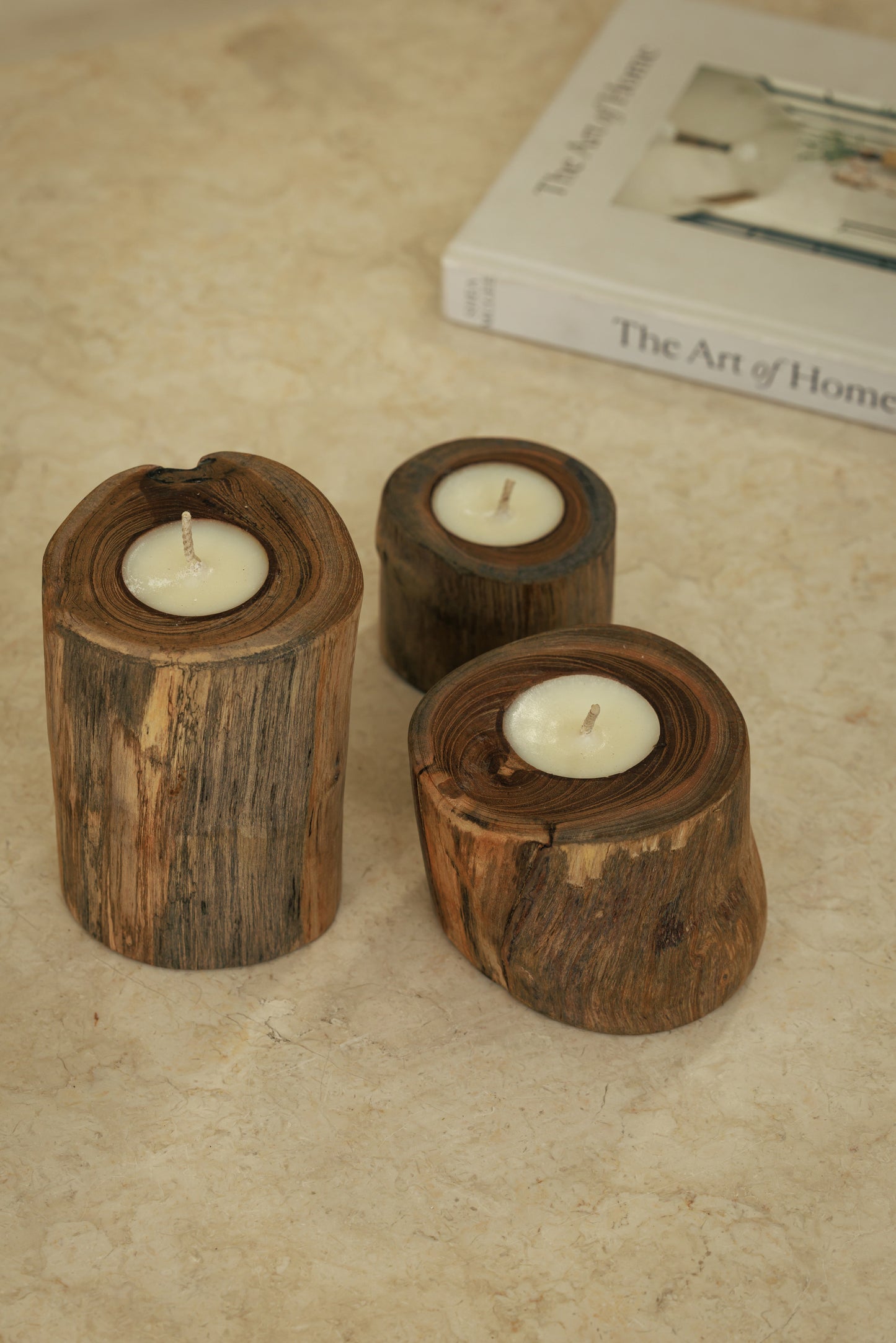 Bougie en bois de Teck