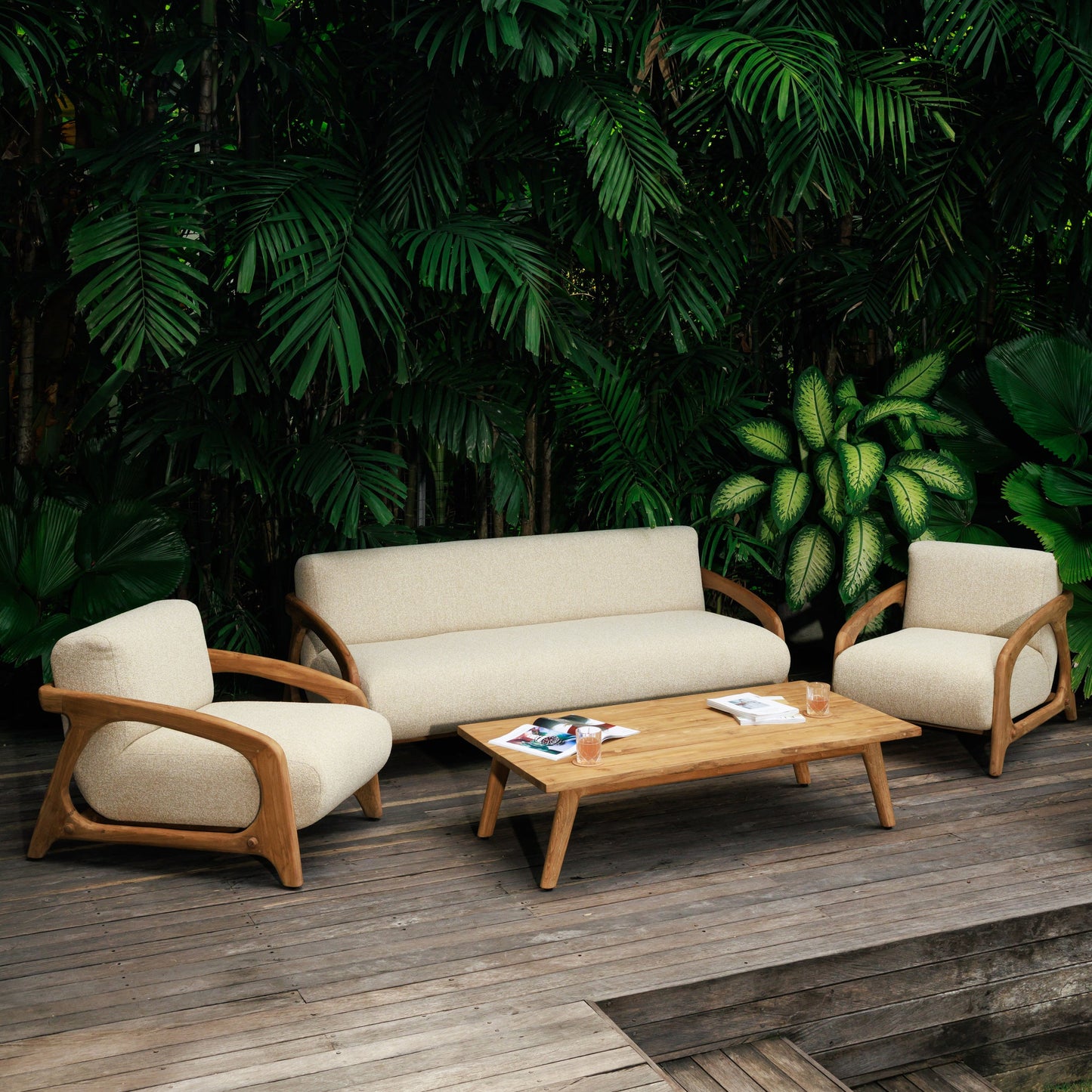 Salon de jardin Pola 5P