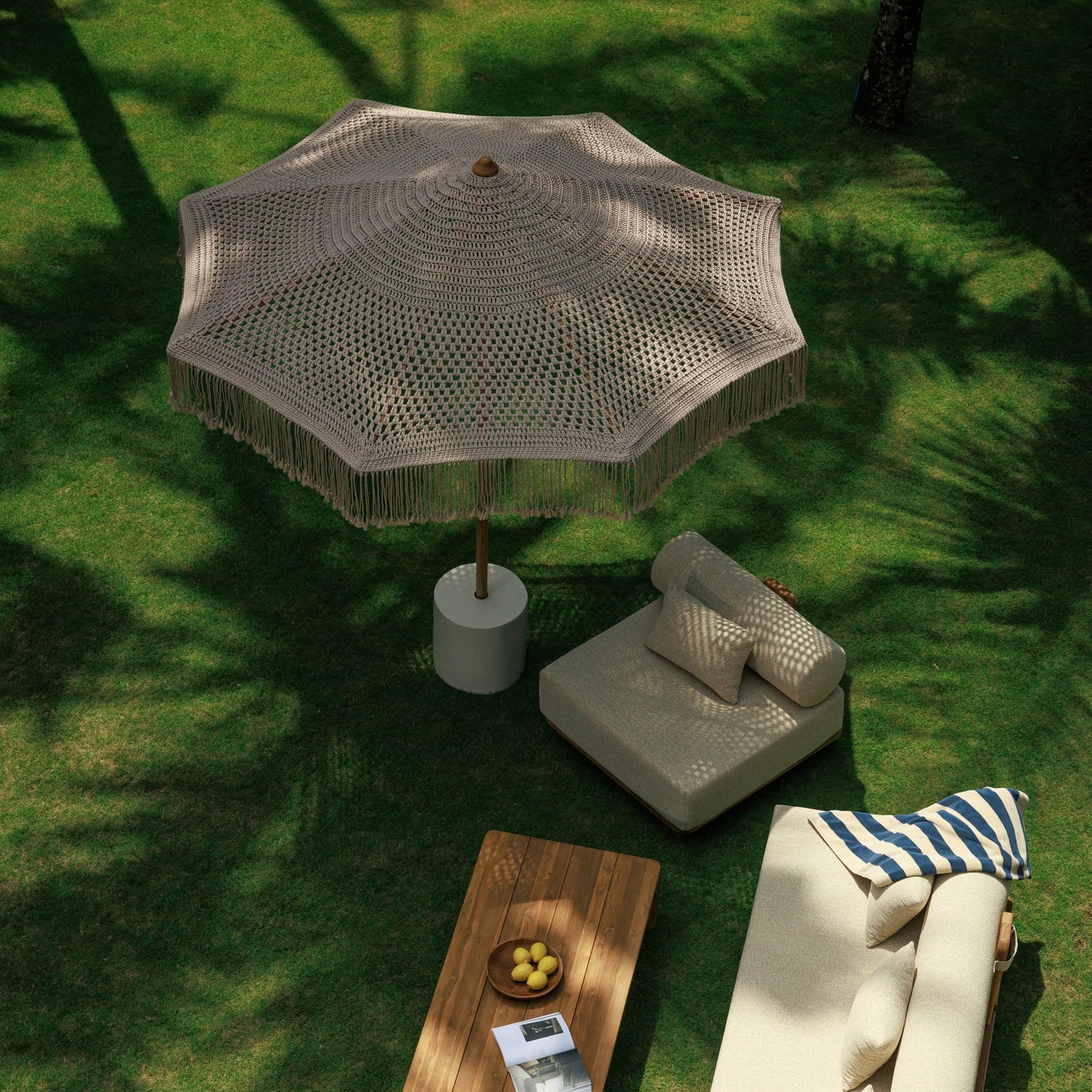 Parasol Macra Beige