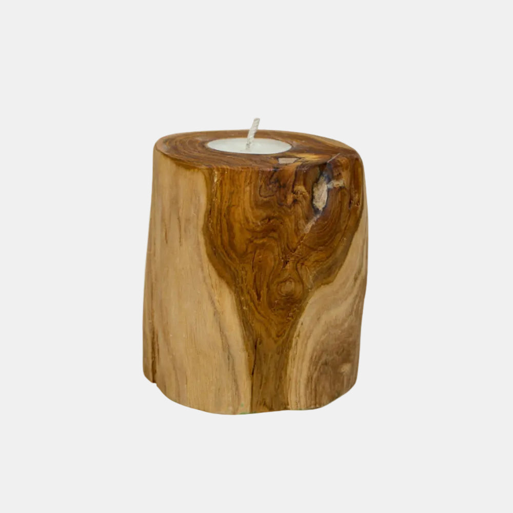 Bougie en bois de Teck