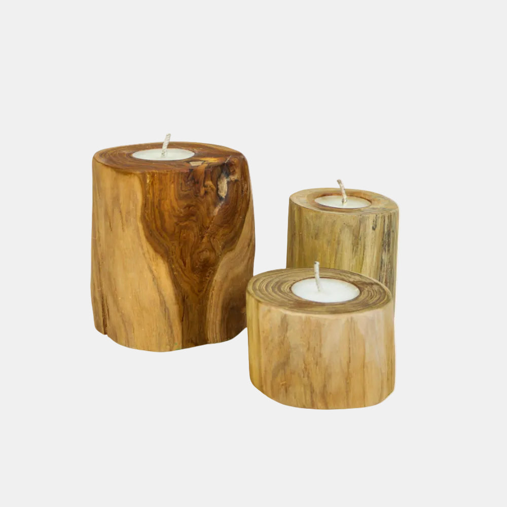 Bougie en bois de Teck