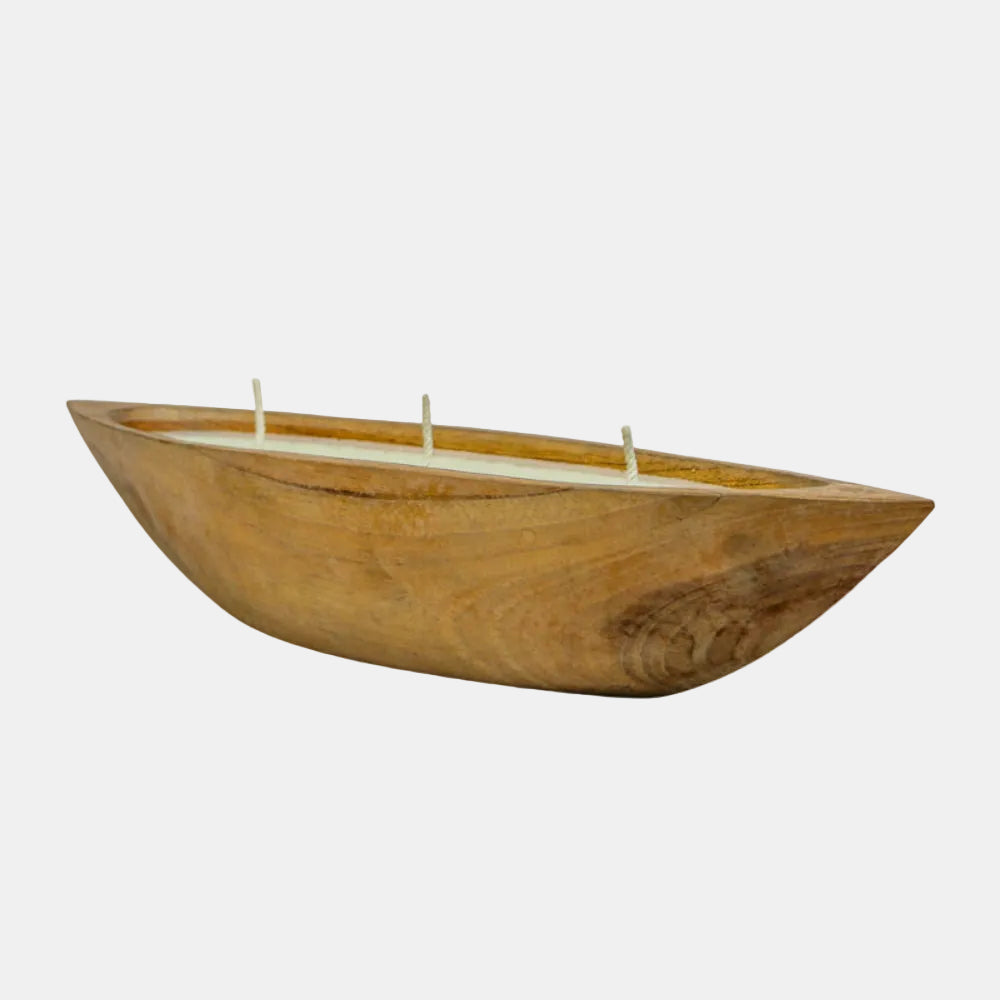 Bougie Pirogue trois mèches