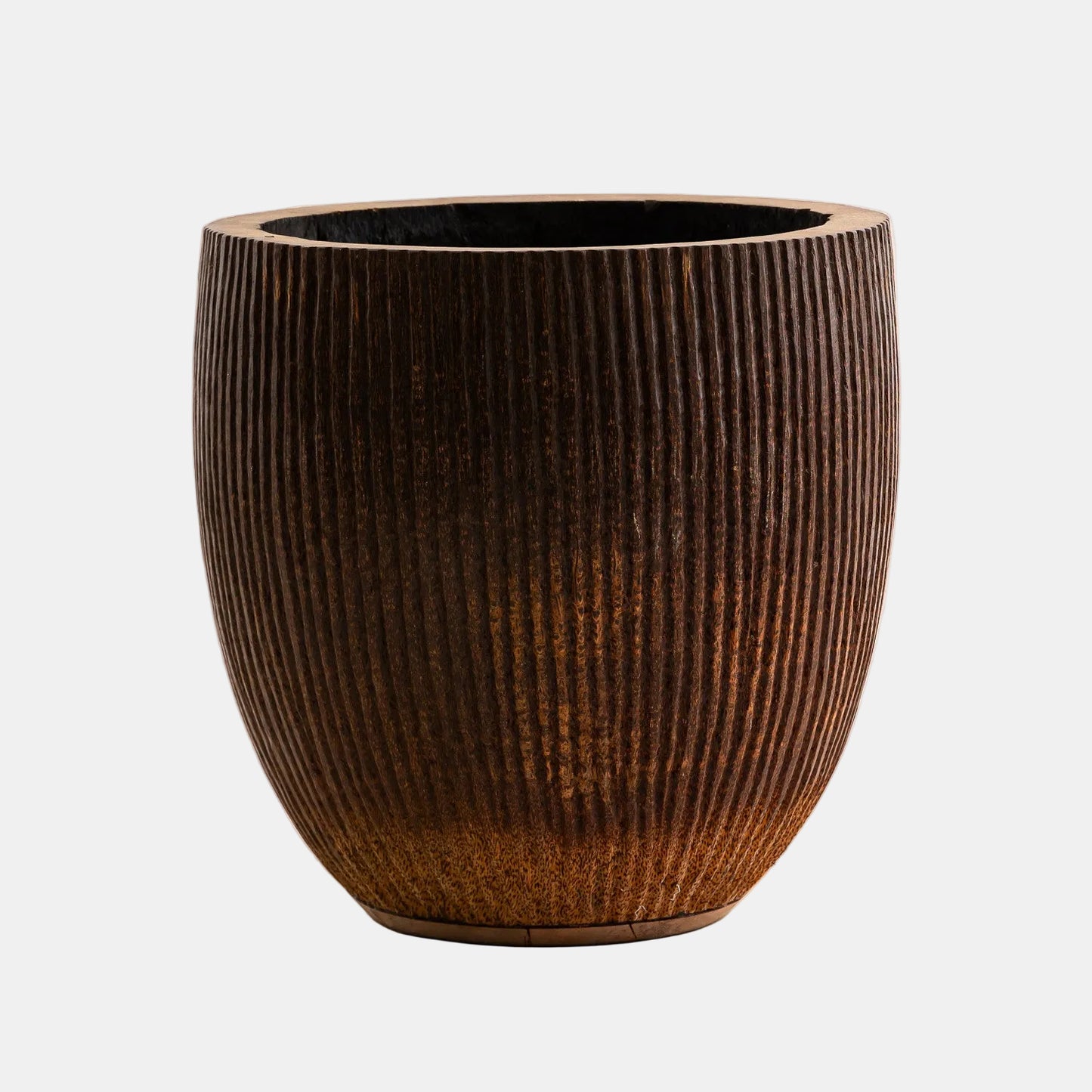 Cache Pot cocotier strié
