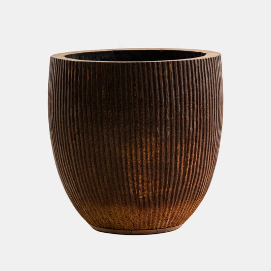 Cache Pot cocotier strié
