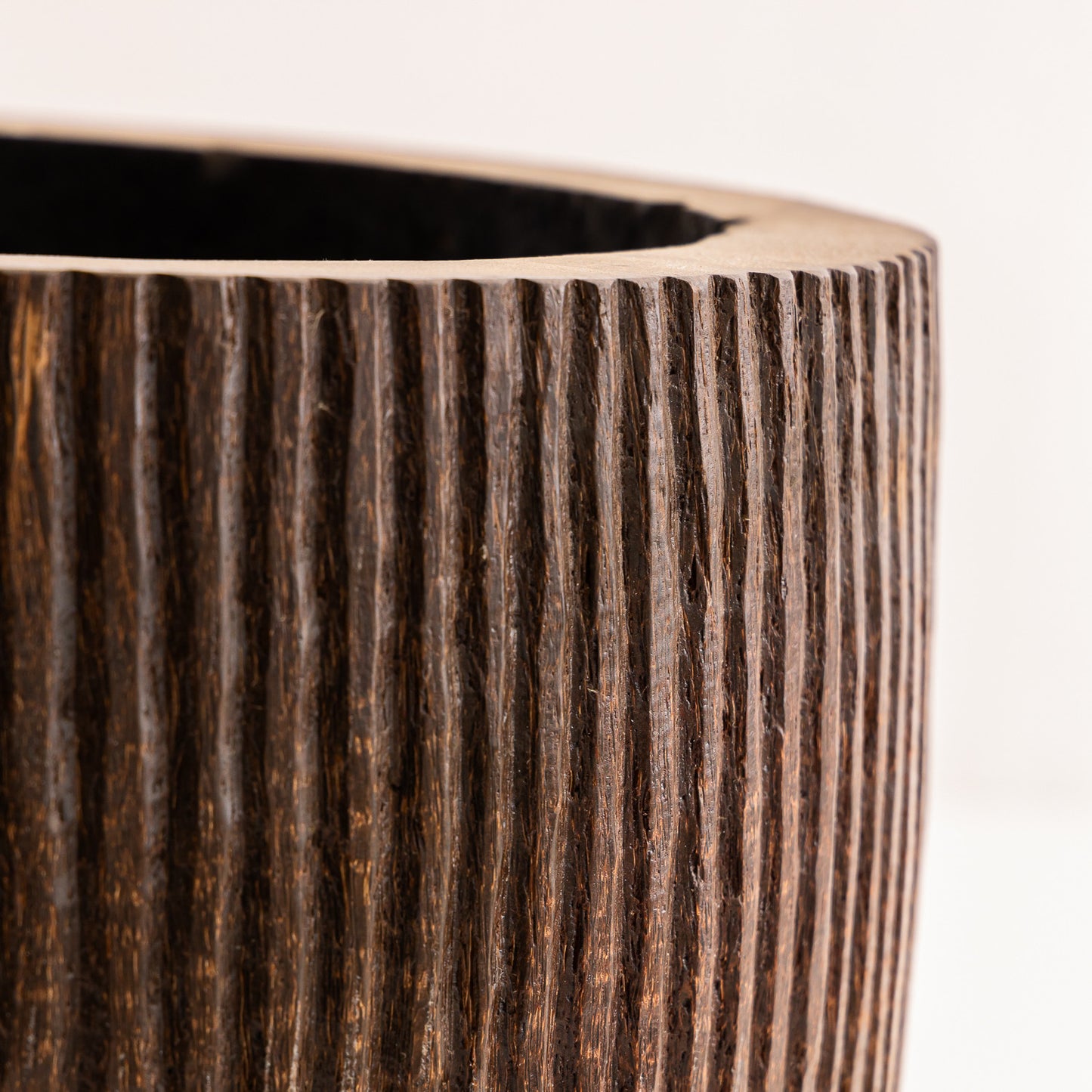 Cache Pot cocotier strié
