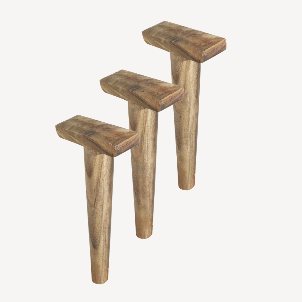 Table basse cookie en bois de suar massif 113*100*8cm K734