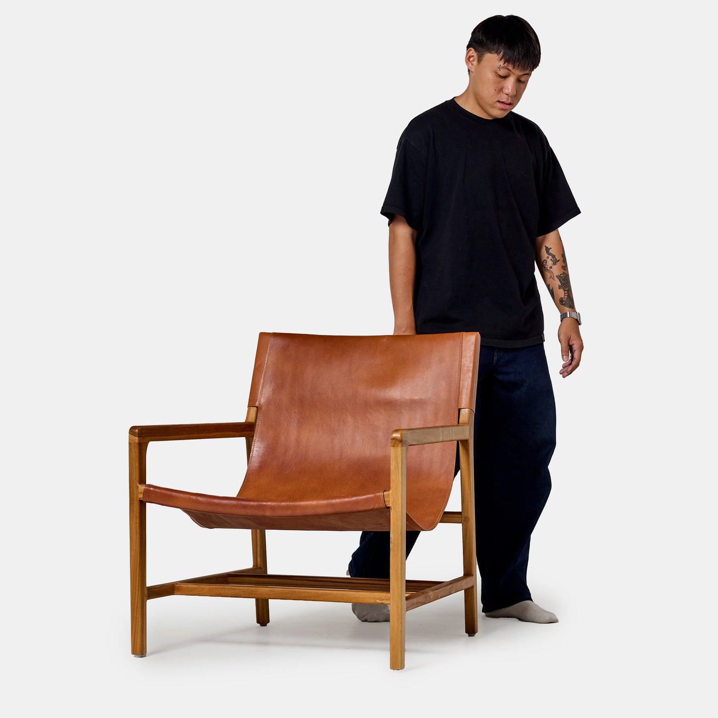 Hadi - cuir marron