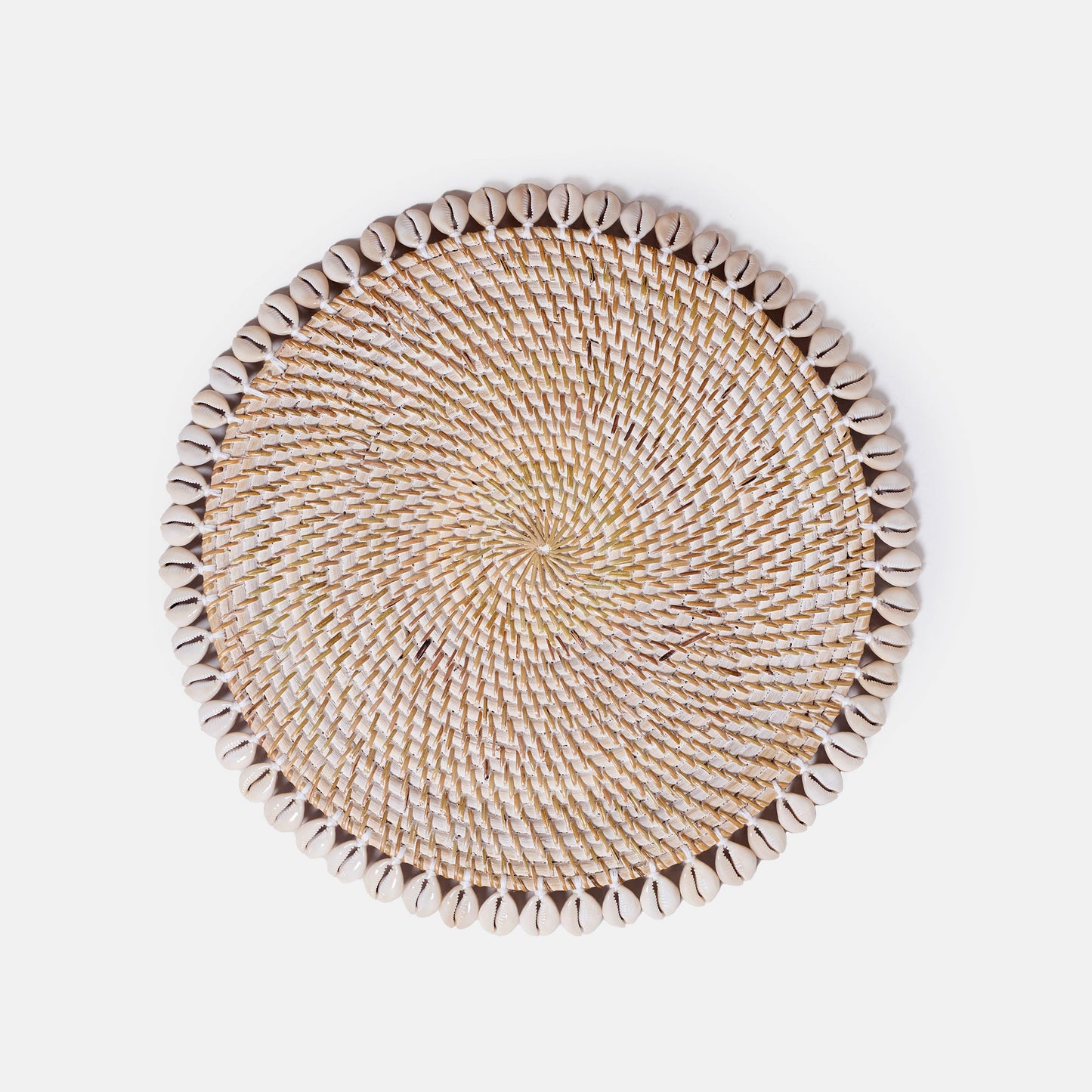 Set de table coquillages - blanc et marron