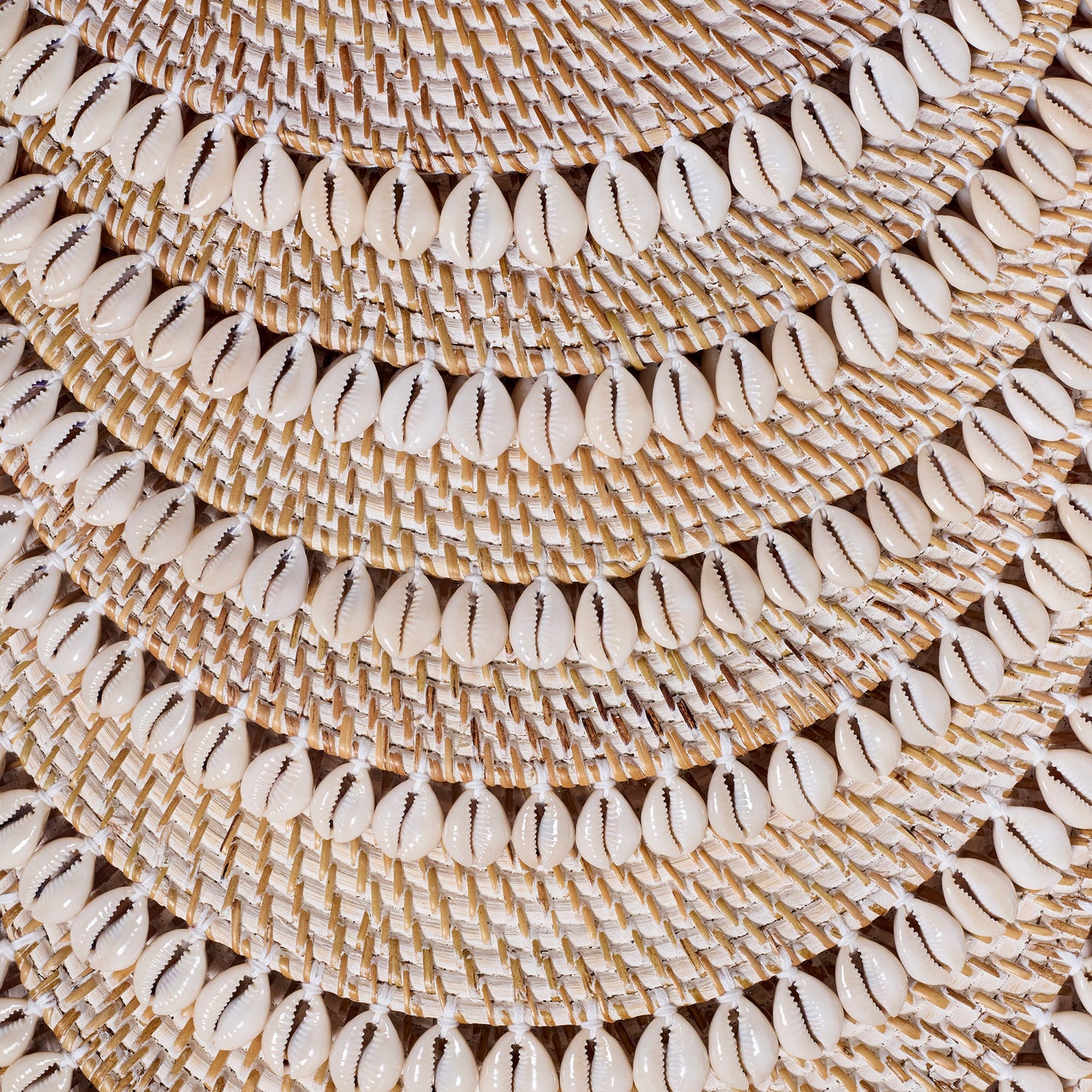 Set de table coquillages - blanc et marron