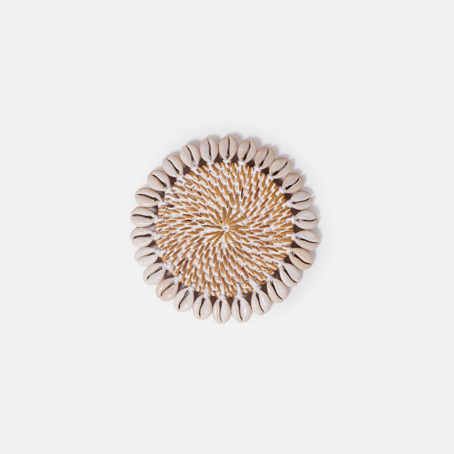 Dessous de verre coquillages - blanc
