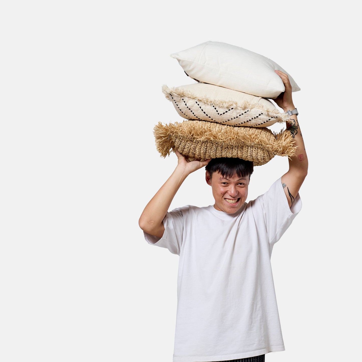 Coussin Raphia