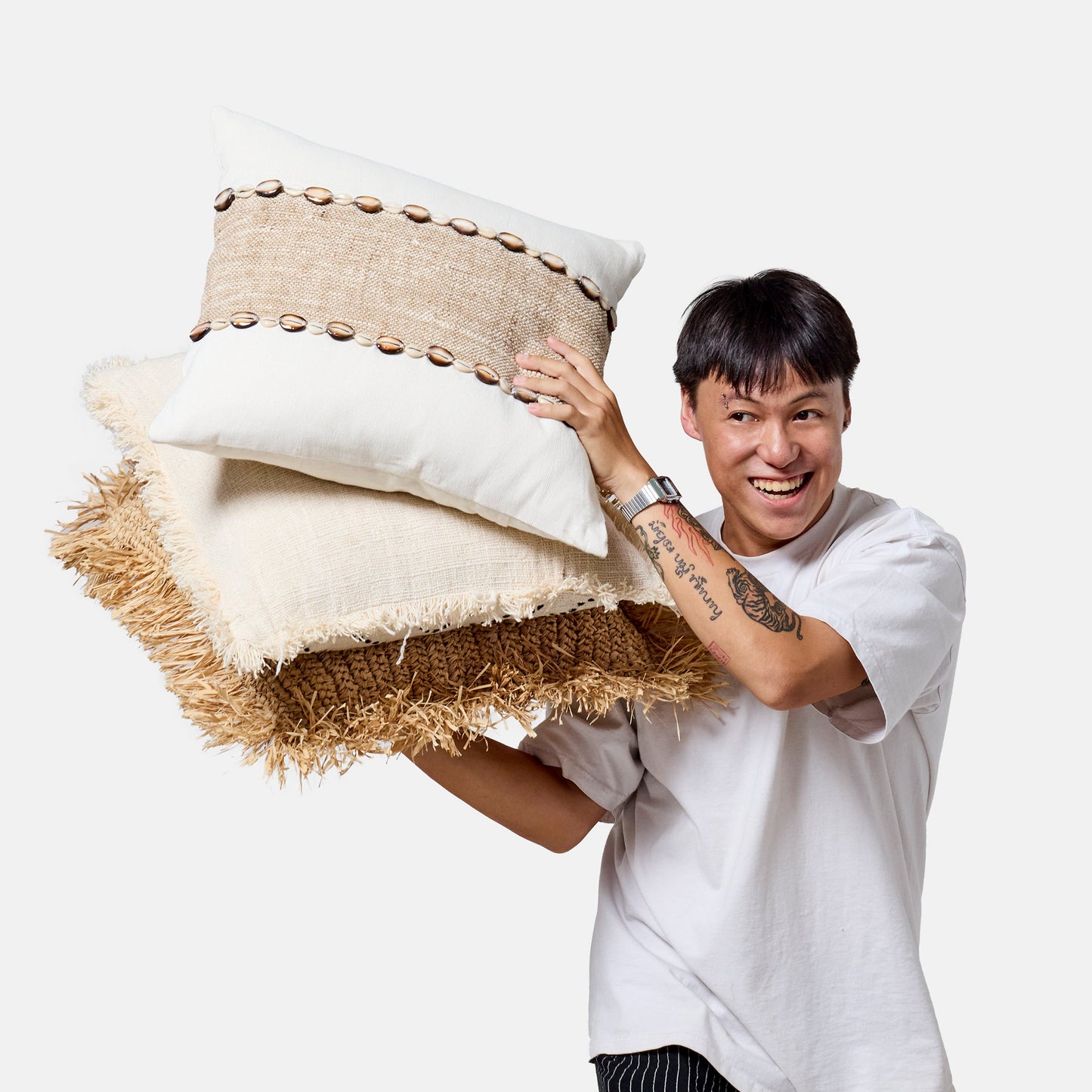 Coussin coquillages
