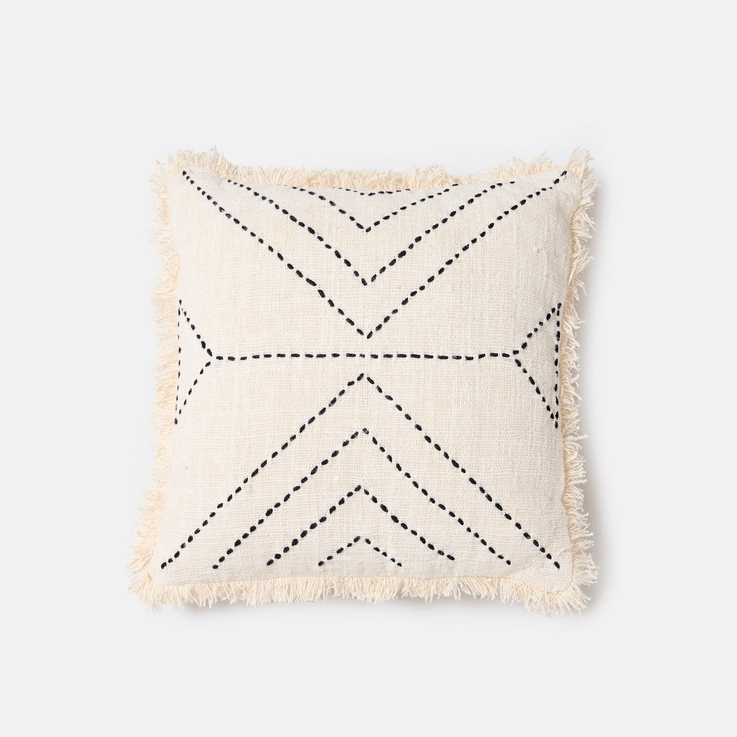 Coussin lignes noires