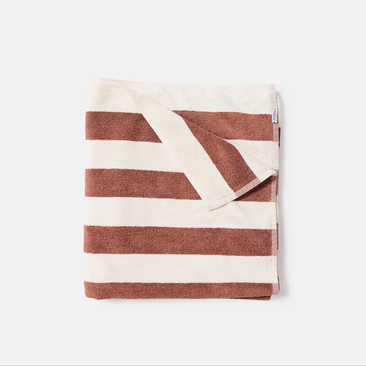 Serviette - rayures marron
