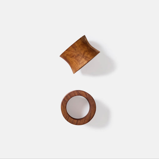 Rond de serviette en teck