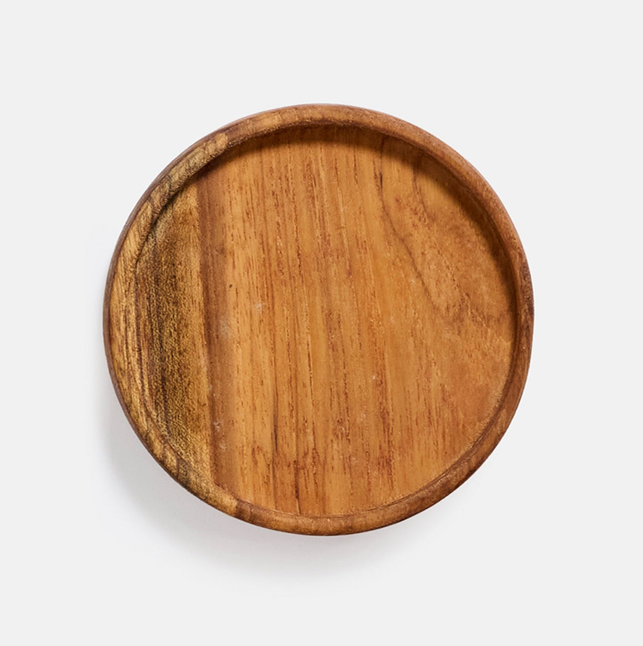 Dessous de bouteille en bois de teck - 10 cm