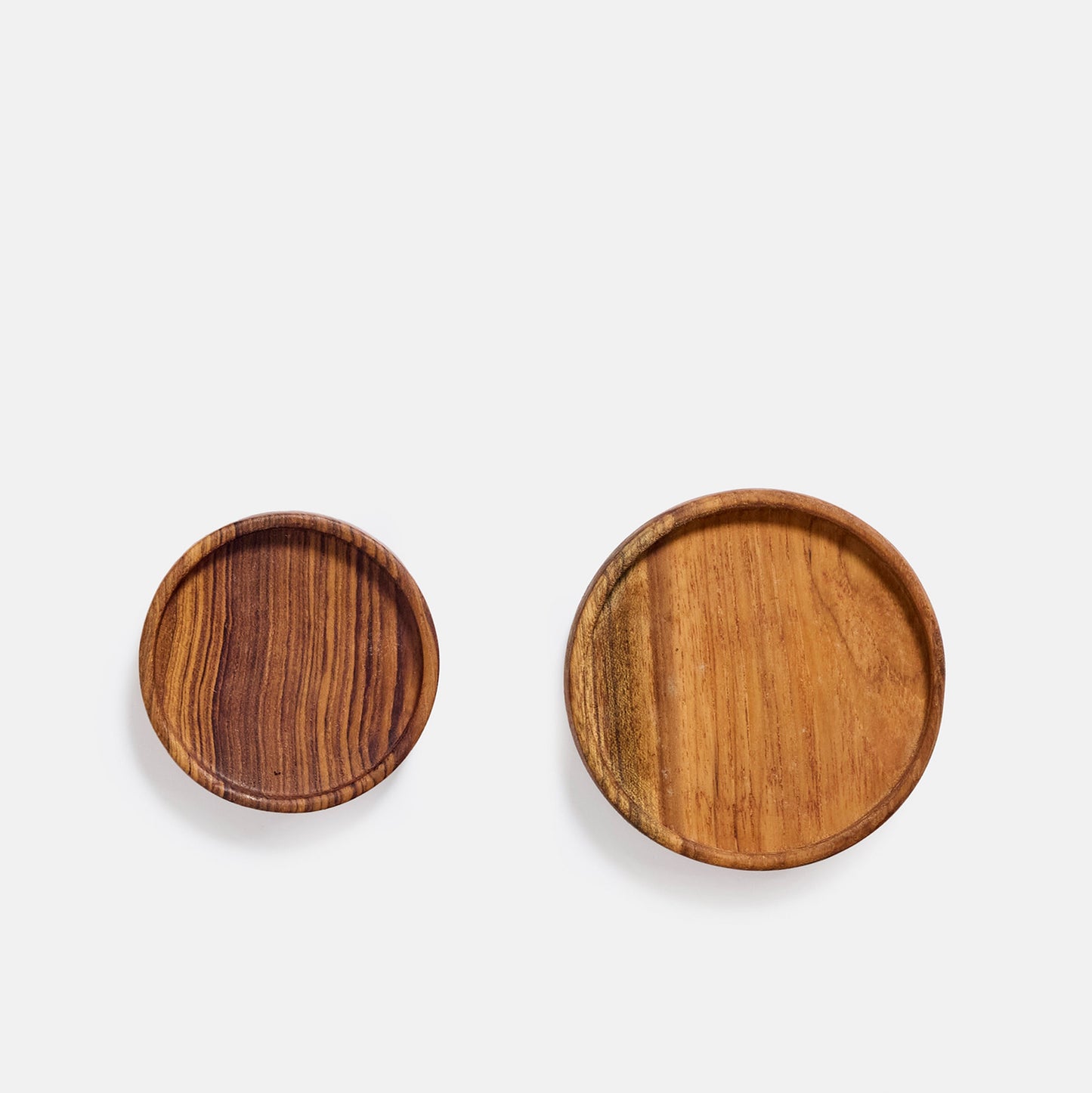 Dessous de bouteille en bois de teck - 10 cm