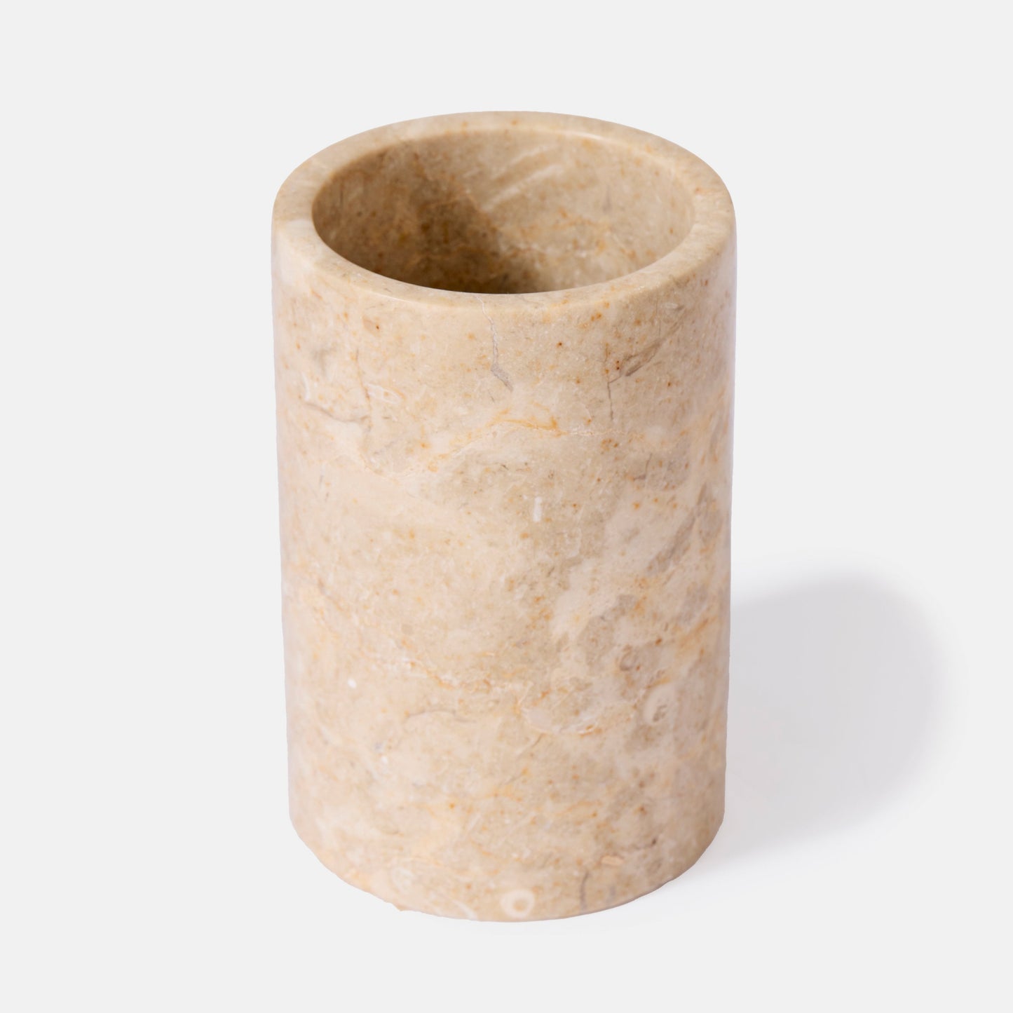 Porte brosse à dents en marbre blanc