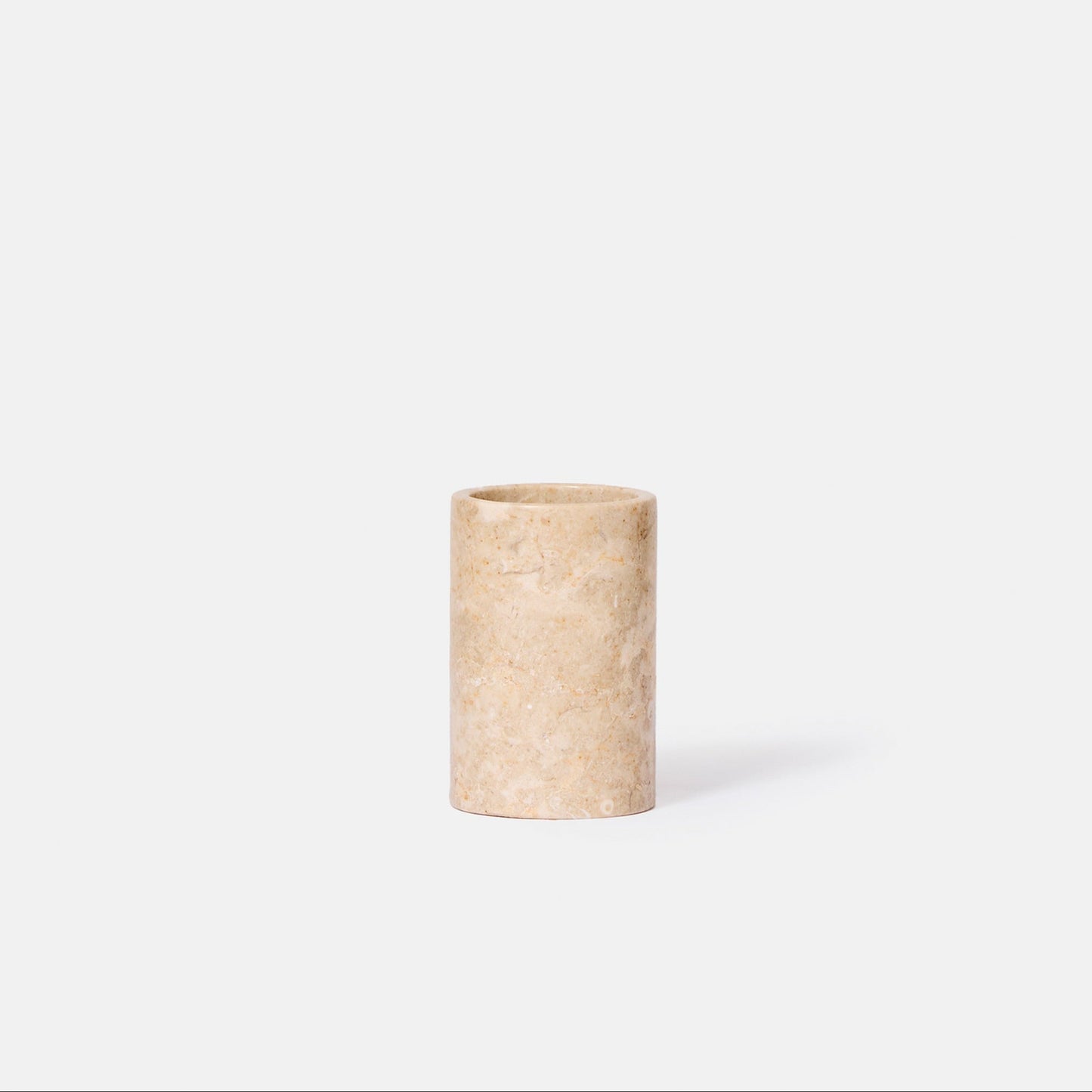 Porte brosse à dents en marbre blanc