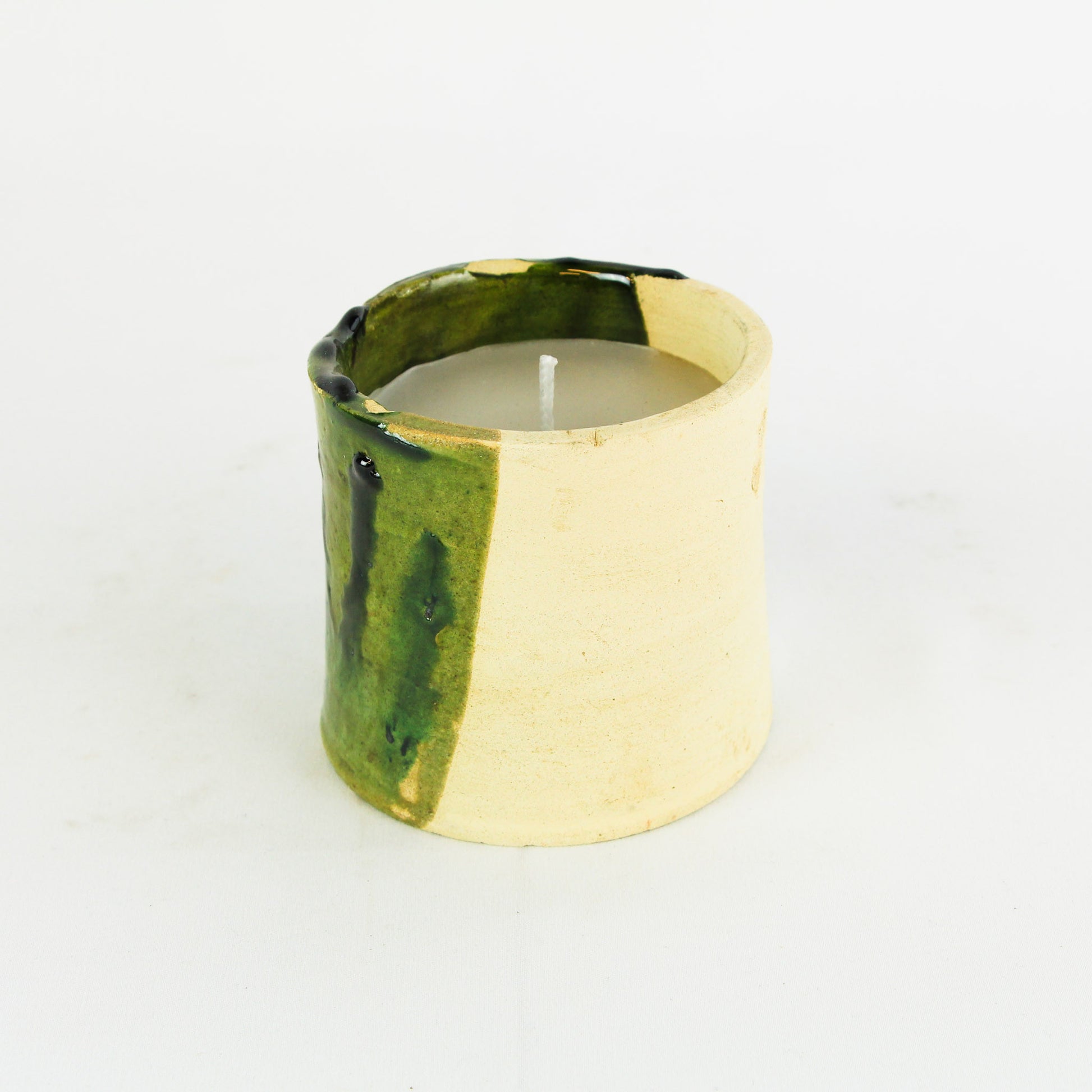 Bougie artisanale en tamegroute - fleur d'oranger