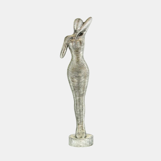 Statue en aluminium Biola (66x17x13 cm)