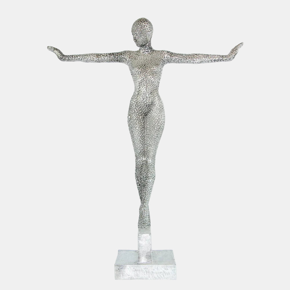 Statue en Aluminium Dancing Woman (72 x 25 x 57 cm)