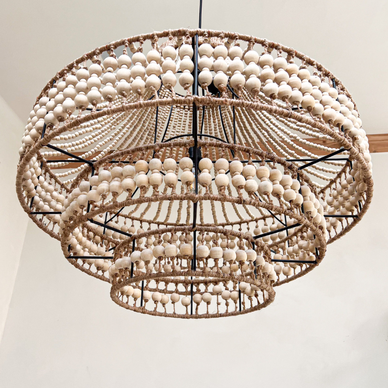 Suspension en perles de caféier