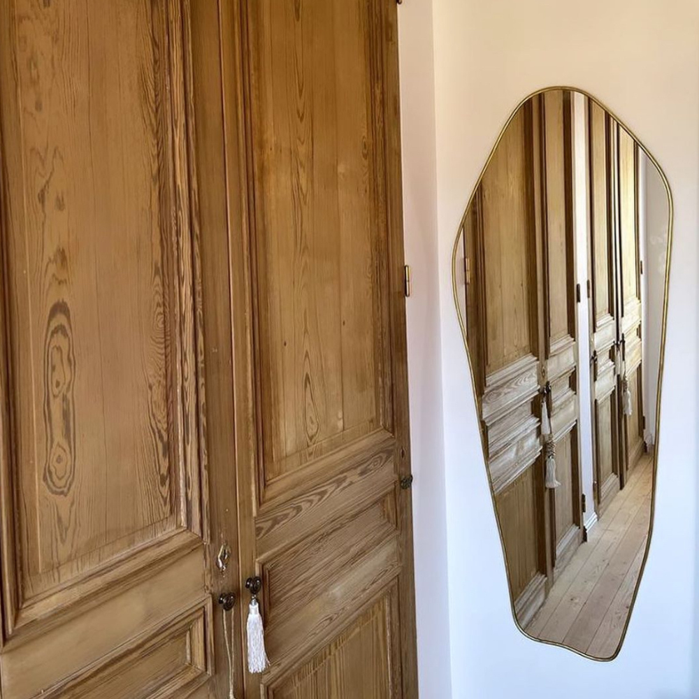 Miroir asymétrique - laiton