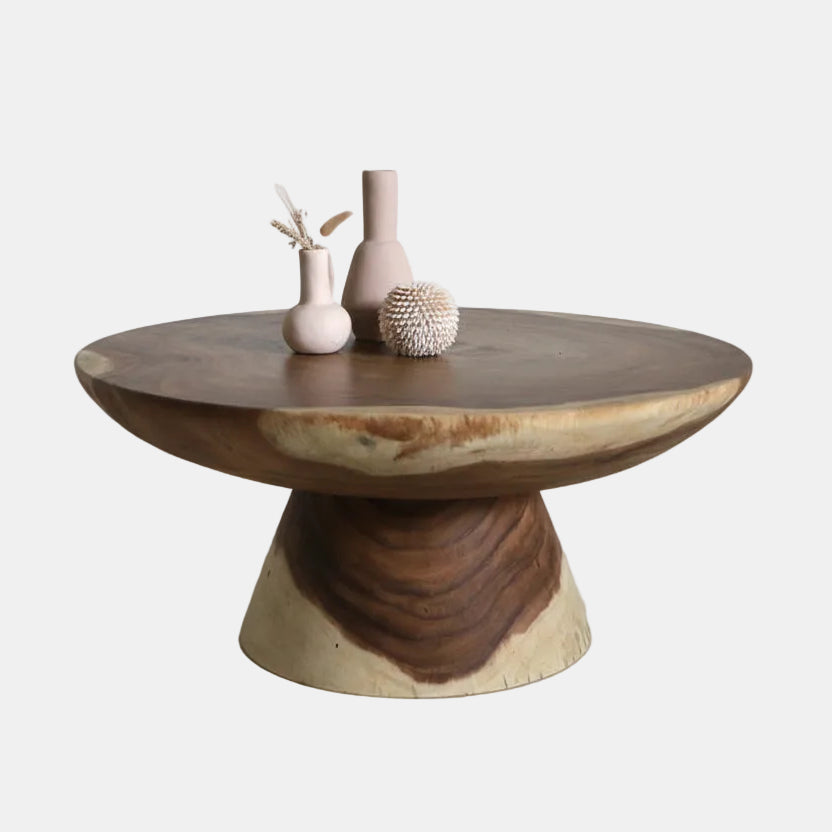 Table basse en bois de suar - Copa 100cm