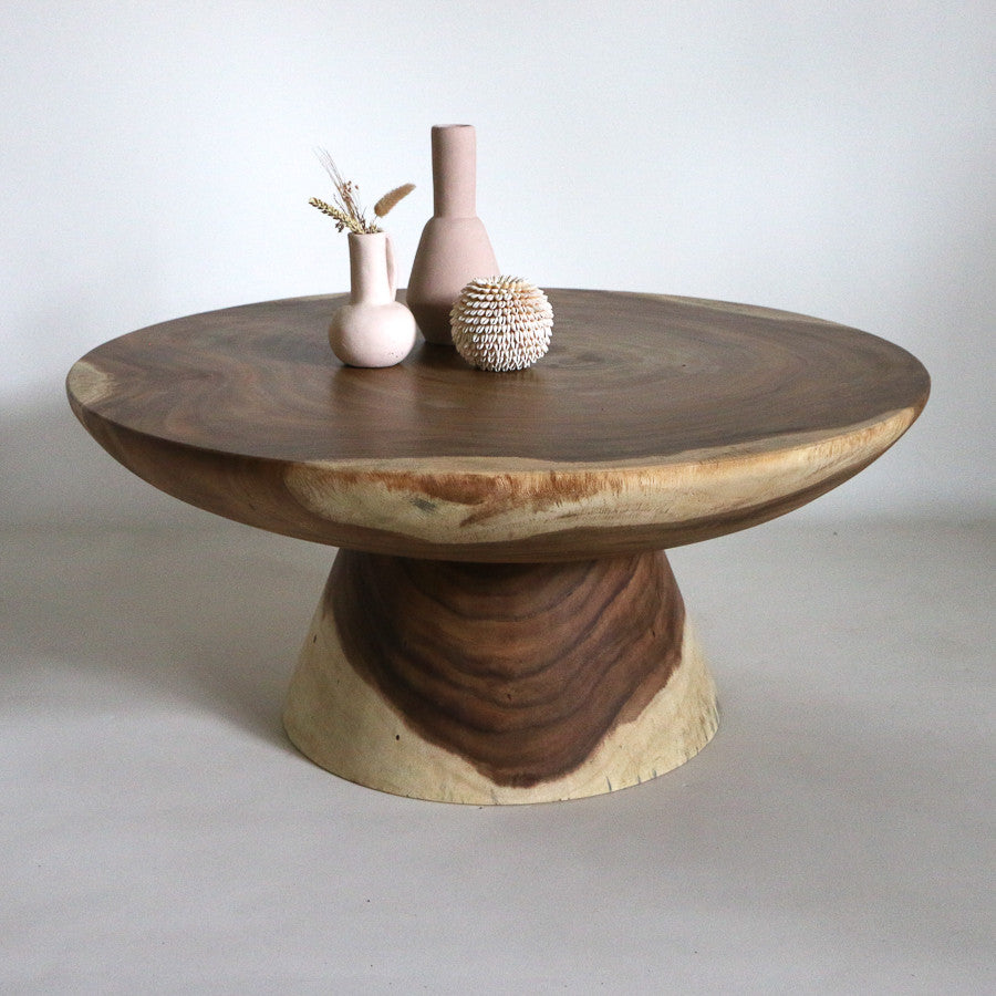 Table basse en bois de suar - Copa 100cm