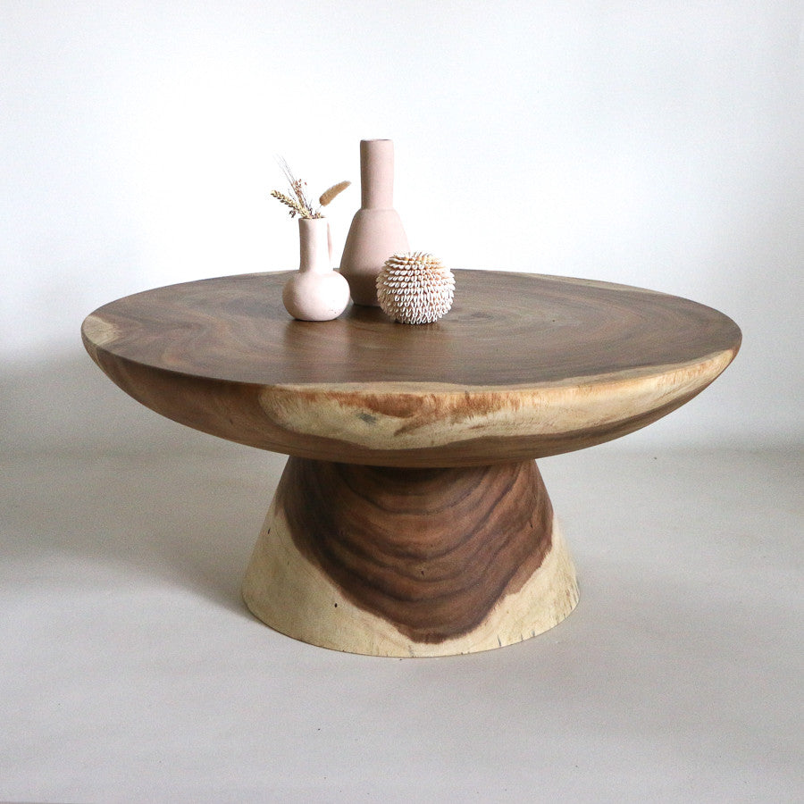 Table basse en bois de suar - Copa 100cm