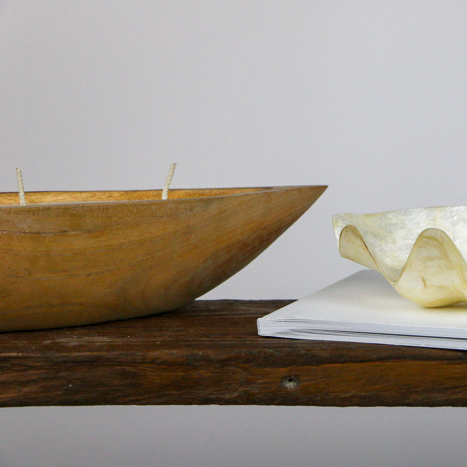 Bougie Pirogue trois mèches