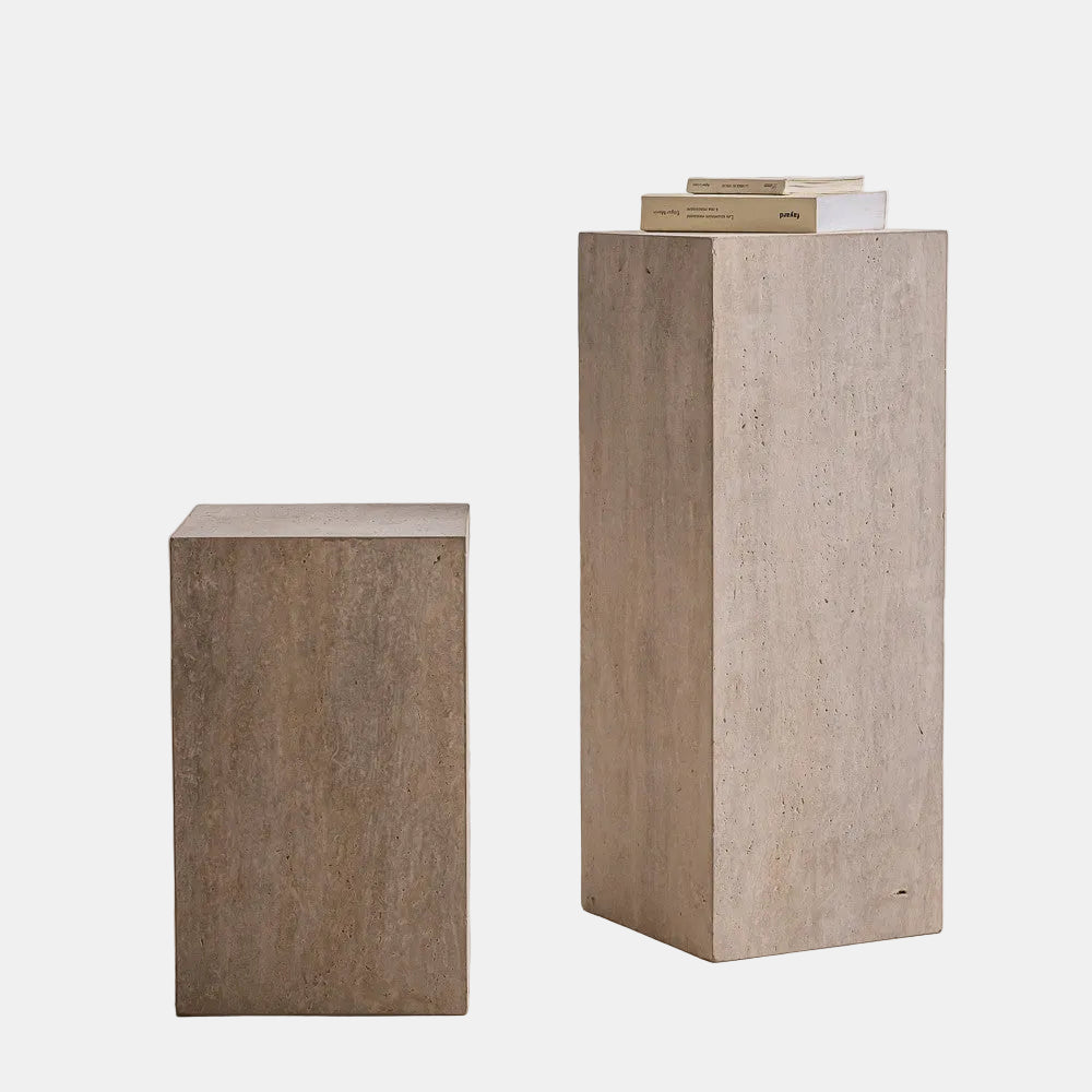 Colonne d'appoint en travertin