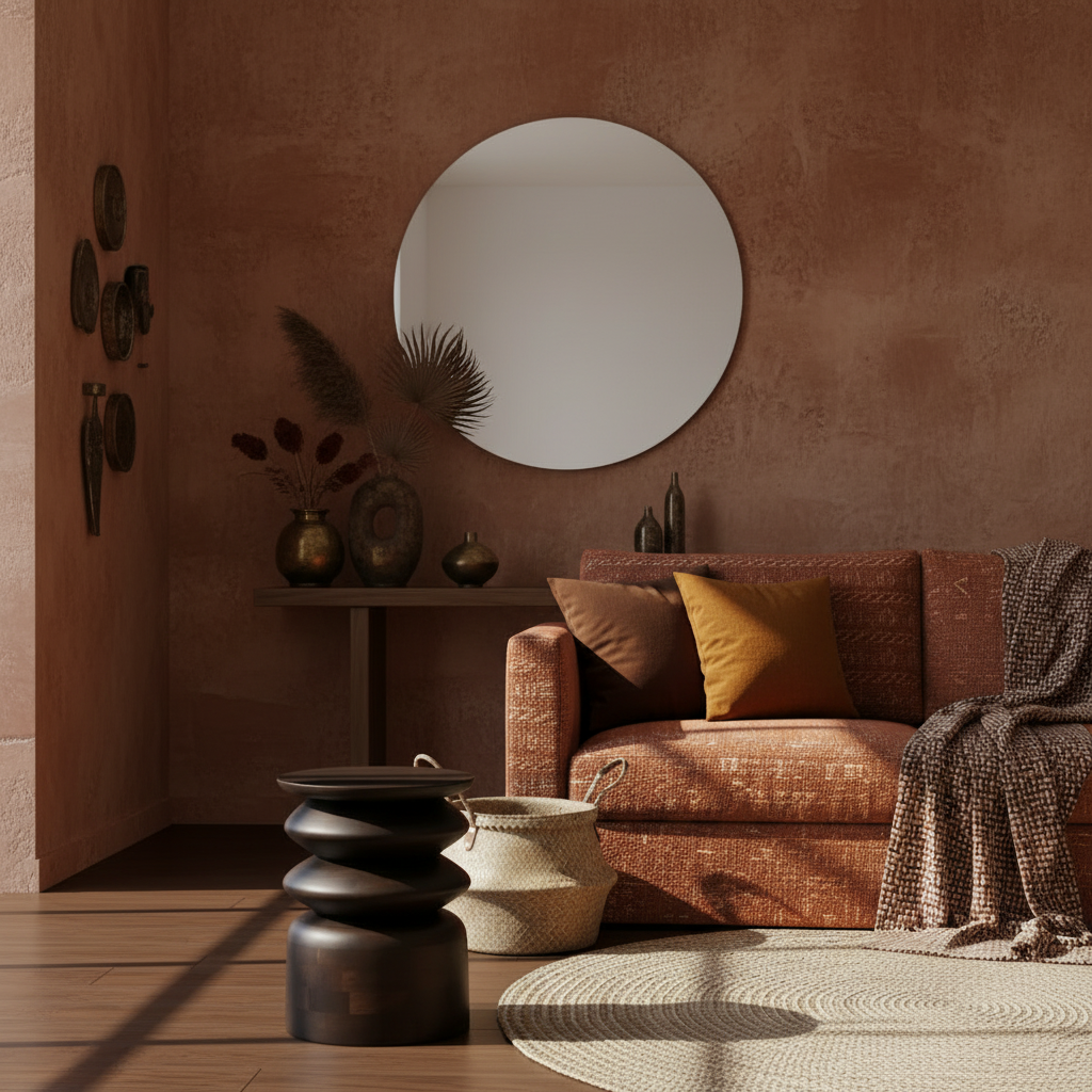 Tabouret Hira - marron