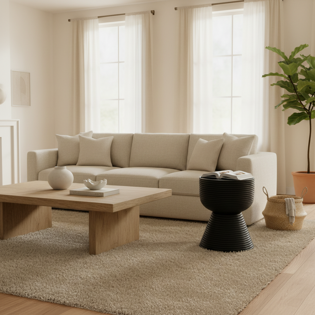 Tabouret Shanti - marron