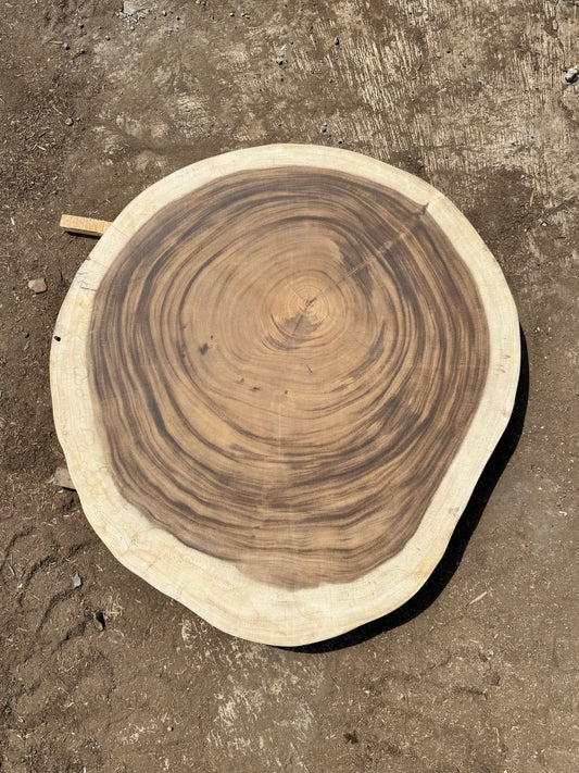 Table basse cookie en bois de suar massif 80 × 74 cm K219