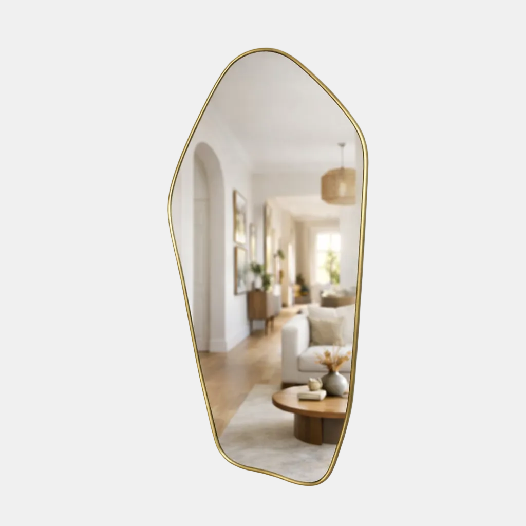 Miroir asymétrique - laiton